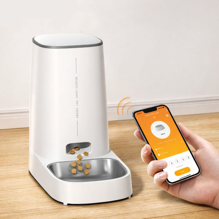 מתקן האכלה חכם אוטומטי לכלבים ולחתולים