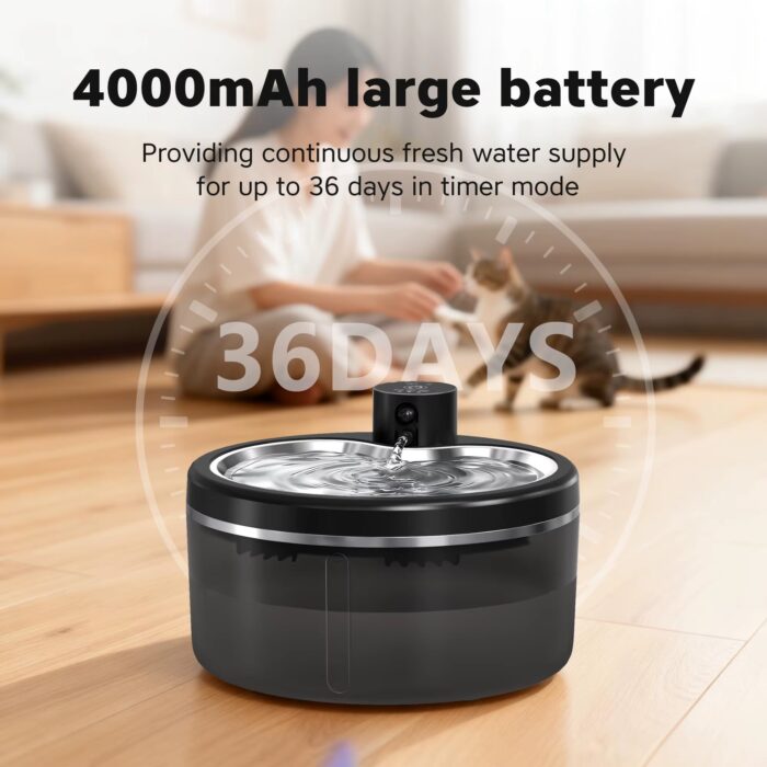 מזרקת מים לחתולים ולכלבים 3 ליטר – שתייה נקייה ונוחה בכל זמן